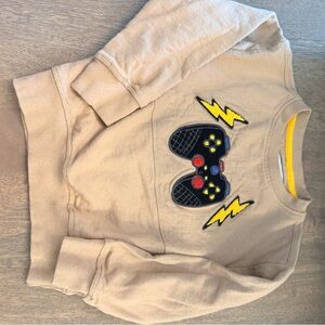 Sovereign Code Tan Sweatshirt with Game Controller Design
